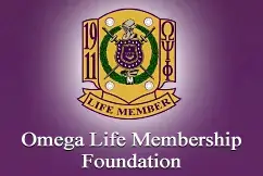 Omega Life Membership Foundation emblem with the year 1911.