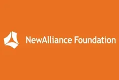 NewAlliance Foundation logo on an orange background.